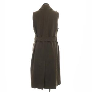 MARGARET HOWELL 19AW DRY WOOL TWILL ノースリーブロングワンピース ブラウン