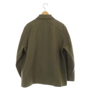 MHL. 20AW WOOL COTTON DRILL ブルゾン ジャケット 胸ポケット 2 カーキ