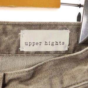 upper hights THE SERENA ジップフライ デニムパンツ テーパード グレー