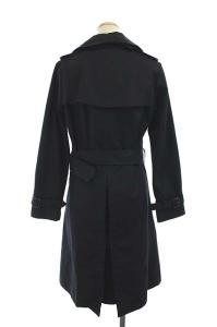 HYKE ライナー付きトレンチコート アウター ロング ベルト付き 1 濃紺 ネイビー