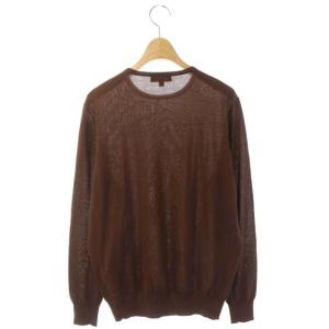 Drawer 18Gカシミヤシルククルーネックニットセーター 2 ブラウン