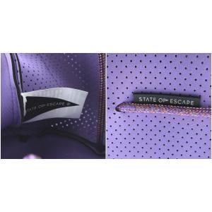 STATE OF ESCAPE ロンハーマン取扱 メッシュ トートバッグ 2WAY ネオプレン ポーチ付 パープル