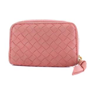 BOTTEGA VENETA 114075 コインケース レザー イントレチャート ピンク