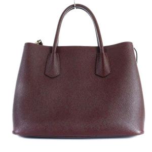 PRADA BN2775 SAFFIANO CUIR ハンドバッグ 2WAY ボルドー