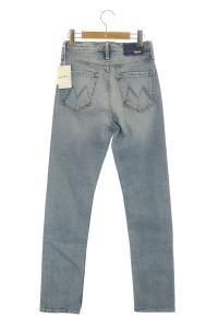 MOTHER HIGH WAISTED RIDE SKIMP JEANS デニムパンツ ストレッチ 水色