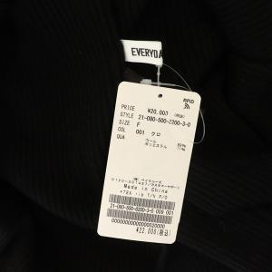 EVERYDAY I LIKE 21AW TEX リブタートルネックニットセーター F ブラック