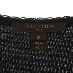 LOUIS VUITTON LVビーズ刺繍 タンクトップ S ブラック