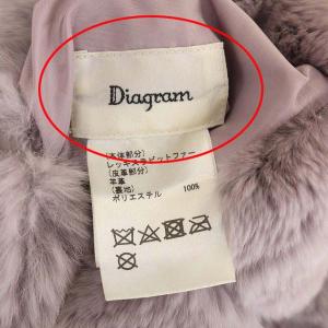 Diagram GRACE CONTINENTAL レッキスファーショートジャケット 36 パープル