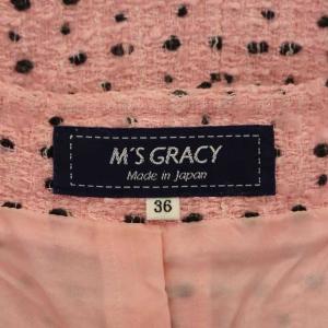 M'S GRACY ドット柄ワンピース 36 ピンク