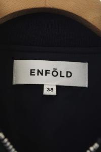 ENFOLD 20AW レイヤード プリーツデザインワンピース ニット 切替 スカート 38