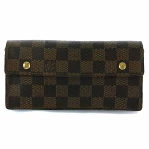 N60002 ポルトフォイユアコルディオン ダミエ 長財布 レザー ブラウン