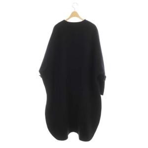 ebure リュクスメルトンノーカラーコート 38 紺