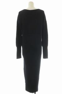 L'Appartement 20SS Rib Knit ワンピース ブラック