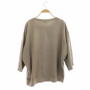 STAMMBAUM 21SS 九分袖プルオーバースウェットトレーナー F グレージュ