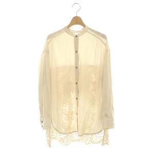 21SS カットワークブラウス ベージュ