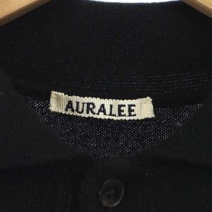 AURALEE 21AW BABY CASHMERE KNIT POLO ニットポロシャツ カシミヤ 4 ブラック