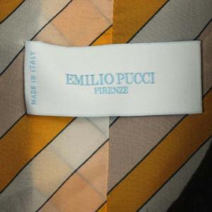 Emilio Pucci プッチ柄ロングコート 42 ブラック