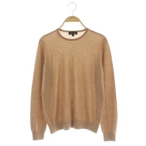 クルーネックプルオーバーニットカットソー 2 キャメル