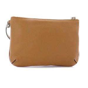 Salvatore Ferragamo ポーチ ガンチーニ レザー ブラウン JS-22A922