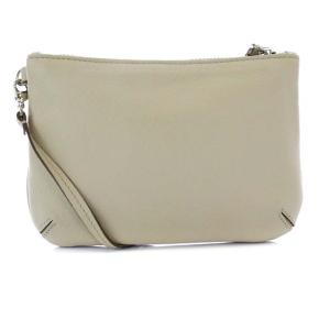 Salvatore Ferragamo ポーチ ガンチーニ レザー グレー JS-22A922