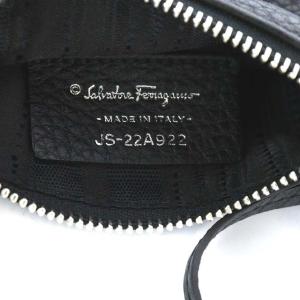 Salvatore Ferragamo JS-22A922 ポーチ ガンチーニ レザー ブラック