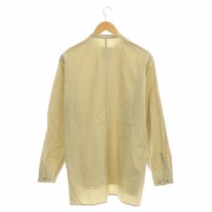 ATON コットンバンドカラープルオーバーシャツ 02 ベージュ