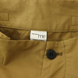 me ISSEY MIYAKE サイドベルトワイドハーフパンツ キュロット ベージュ