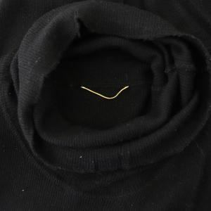 Deuxieme Classe jersey タートルネックニットカットソー ブラック