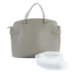 FURLA AGATA レザーハンドバッグ グレージュ