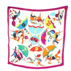 カレ70 UN AMOUR DE CHEVAL 馬への愛 シルク マルチカラー