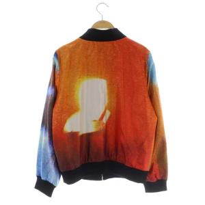 agnes b. 総柄ジップアップブルゾン マルチカラー