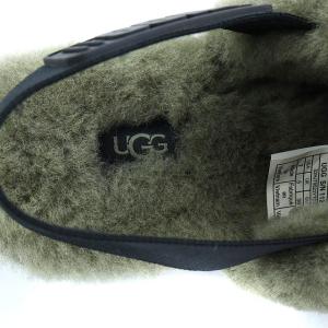 UGG australia SUPER FLUFF SLIPPER サンダル ムートン 24cm カーキ
