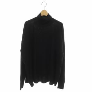 ENFOLD 21AW ハイネックPULLOVER ニットカットソー ブラック