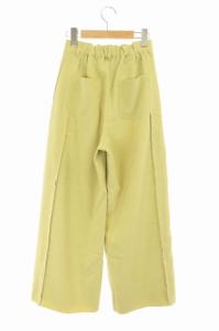 Ameri VINTAGE 19AW CUT OFF WARM セミワイドパンツ S イエロー