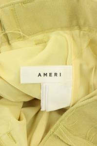 Ameri VINTAGE 19AW CUT OFF WARM セミワイドパンツ S イエロー