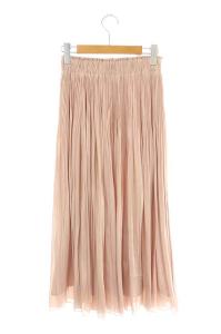 ANAYI 20AW プリーツスカート ロング ピンク