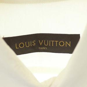 LOUIS VUITTON ワンポイントVステンカラーシャツ M ホワイト