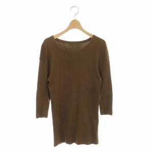 RIB Tシャツ ブラウン