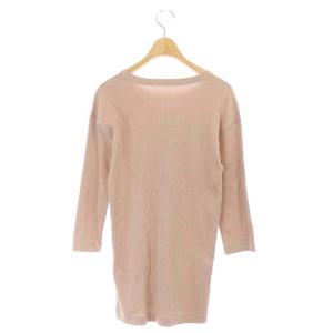 Deuxieme Classe 20SS RIB ロングTシャツ カットソー チュニック リブ ピンク