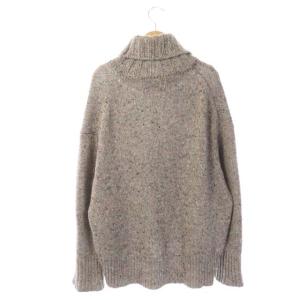 GALERIE VIE ウールカシミヤネップタートルネックニット S グレー