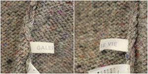 GALERIE VIE ウールカシミヤネップタートルネックニット S グレー
