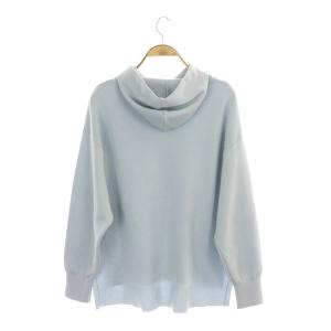 ANAYI 20AW ウールポリエステルニットパーカー ライトブルー