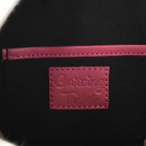 CARVING TRIBES レザーハンドバッグ ピンク