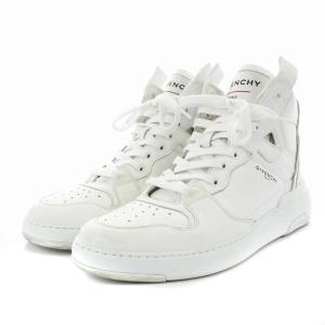 GIVENCHY ロゴ ハイカットスニーカー シューズ 40 27.0cm 白 ホワイト