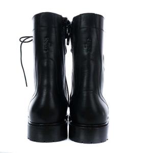 CELINE 21SS レースアップブーツ カーフスキン 40 ブラック