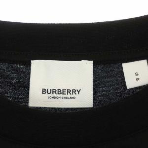 BURBERRY TBラバーロゴプリントTシャツ S ブラック