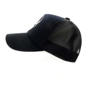 lucien pellat finet ラインストーンスカルメッシュキャップ ブラック