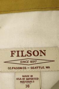 FILSON オイルフィニッシュシングルティンパンツ テーパード ジッパーフライ 38 マスタード