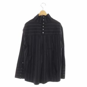 ADORE ハイネックストライプシャツ 38 ネイビー