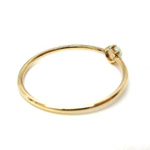 agete リング K10 ストーン 10号 イエローゴールド